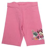Růžové elastické kraťasy s Minnie 