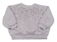 Lila mikina s flitrami H&M