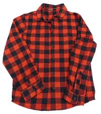 Červeno-černá kostkovaná košile Primark