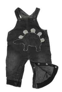 Tmavosivé teplákové na traké podšité rifle s dinem Next