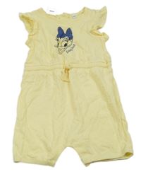Žlutý kraťasový overal s Daisy Disney