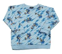 Svtlemodrá mikina so Sonicem Tu