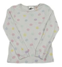 Bielo-farebné bodkovaná é tričko H&M