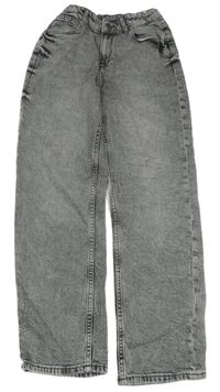 Sivé široké rifle H&M
