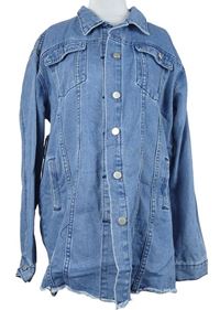 Dámská světlemodrá riflová oversized bunda PrettyLittle Thing vel. 32