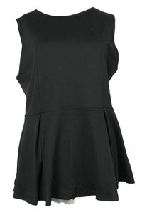 Dámský černý peplum top 