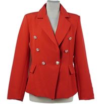 Dámsky červený blejzer s gombíky