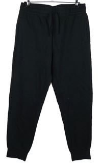 Pánske čierne cuff tepláky H&M