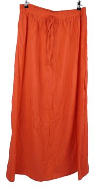 Dámská korálová dlouhá sukně F&F