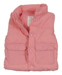 Ružová šušťáková zateplená vesta Primark