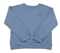 Modrá mikina so srdiečkom Primark