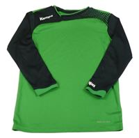 Zeleno-černé sportovní triko s logem