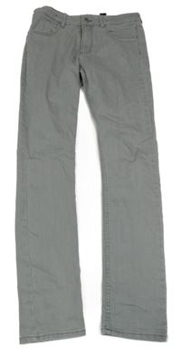 Světlešedé slim rifle H&M