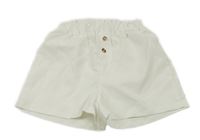 Biele kraťasy s gombíky