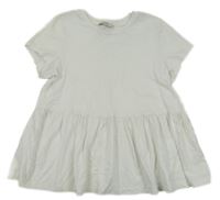 Biele bavlnené šaty s volány George