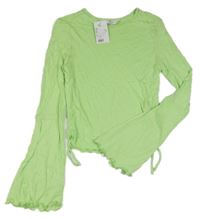 Nové - neonově zelené triko H&M