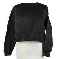 Dámská černá crop mikina Shein