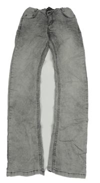 Šedé skinny rifle Blue effect