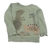 Sivá mikina s dinosaurami George