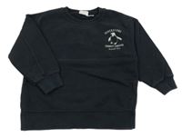 Čierna mikina s tučňákem Zara