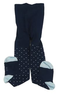 Tmavomodré vzorované punčocháče Alive