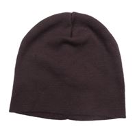 Tmavohnědá pletená čepice 