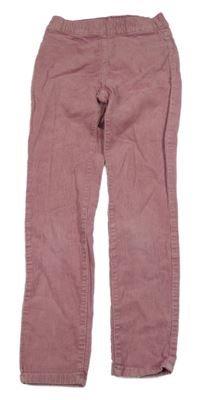 Růžové elastické manšestráky H&M