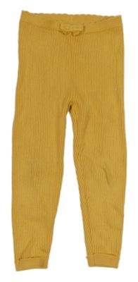 Okrové žebrované kamaše George