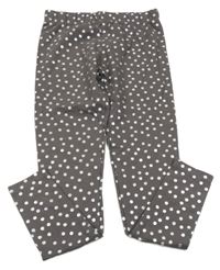 Tmavosivé bodkovaná é legíny Yd.