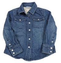 Tmavomodrá riflová halenka 