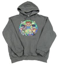 Šedá mikina s Lego Ninja a kapucí