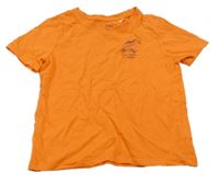 Oranžové tričko s dinosaurem C&A
