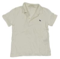 Biele polo tričko s výšivkou H&M