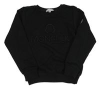 Čierna mikina s výšivkou Moncler