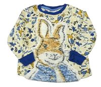 Smetanovo-tmavomodré triko Peter Rabbit