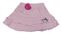 Svetloružová bavlnená sukňa s Hello Kitty Sanrio