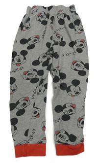 Sivo-červené tepláky s Mickeym George
