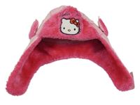 Světlerůžová šusťáková zateplená beranice s Kitty Sanrio