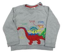 Sivá mikina s dinosaurami Jojo Maman Bébé