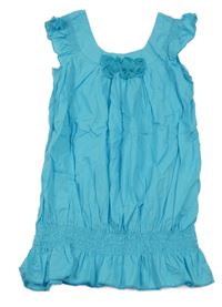 Tyrkysová balonová tunika s kytičkami C&A