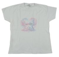 Biele tričko so Stitchem Fruit of the Loom