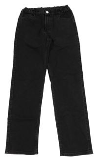 Antracitové teplákové slim fit rifle H&M