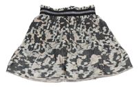 Kaki-béžová army plisovaná sukňa We