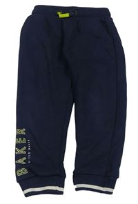 Tmavomodré chino tepláky s logem TED BAKER