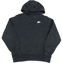 Čierna mikina s logom a vreckom a kapucňou Nike