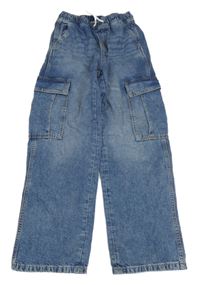 Modré cargo LOOSE PULL ON rifle H&M