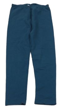 Tmavopetrolejové teplákové legíny alive