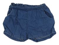 Modré rifľové kraťasy Next