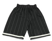 Čierno-biele pruhované športové kraťasy George