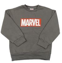 Šedohnědá teplá mikina s logem - MARVEL MARVEL